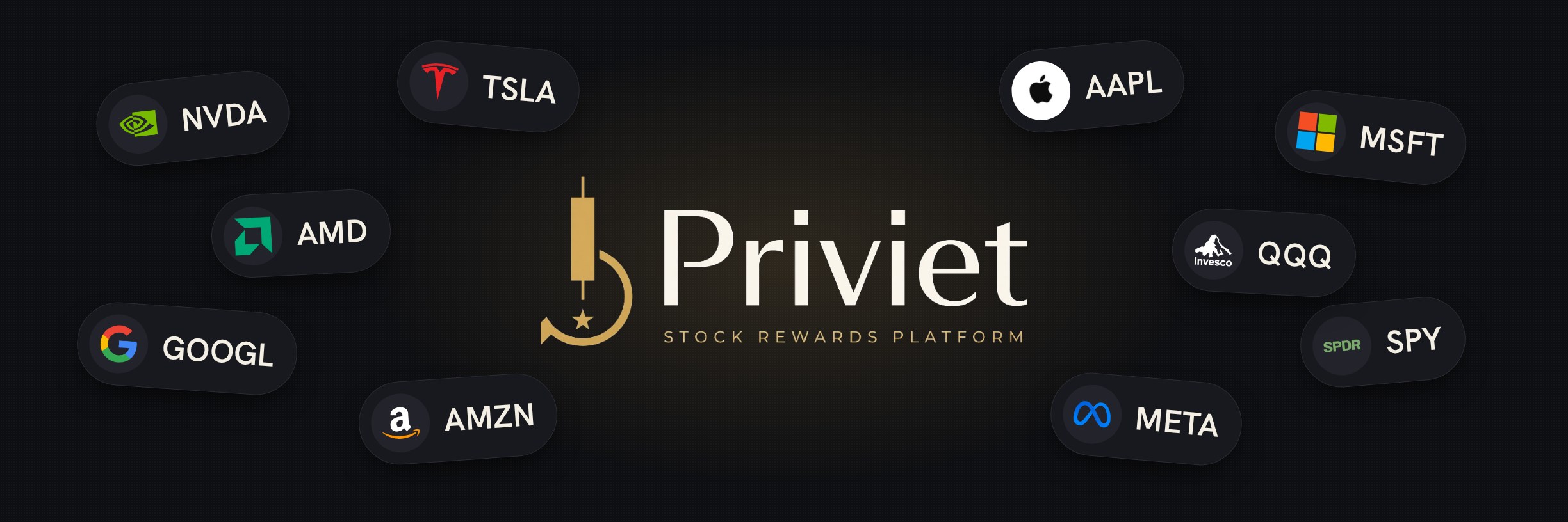 Priviet with supported stocks: NVDA, TSLA, AAPL, MSFT, GOOGL, SPY, QQQ